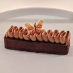 Gourmet chocolate desert pastry